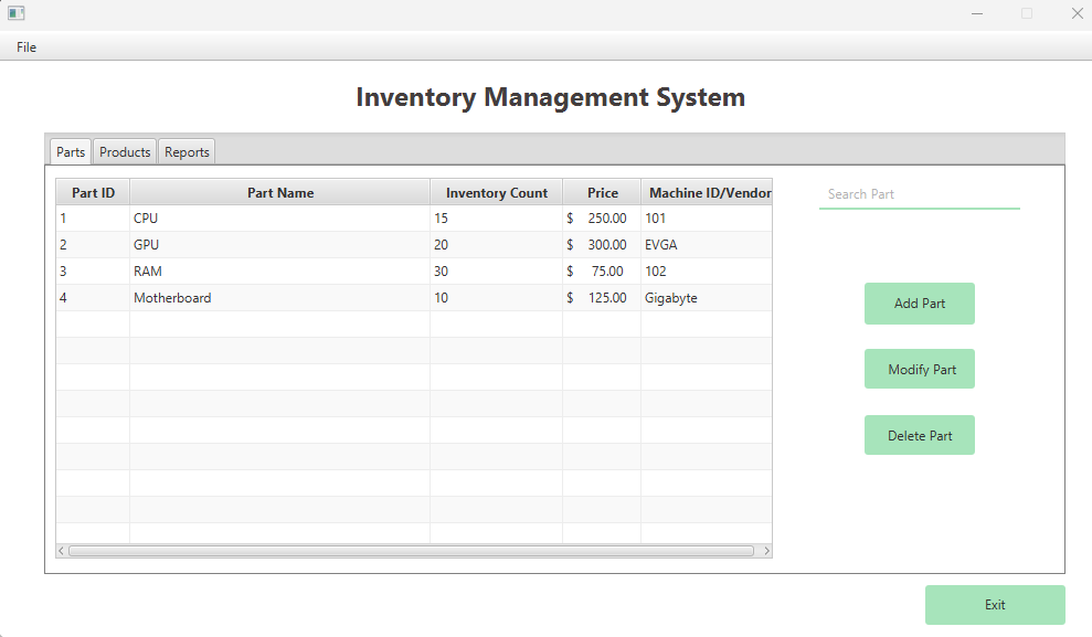 Inventory System